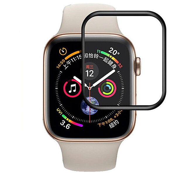 Защитное стекло Camera Film на Apple Watch 40mm, Черный