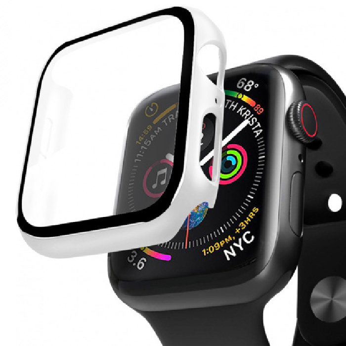 Кейс со стеклом Deppa для Apple Watch 44мм, Белый