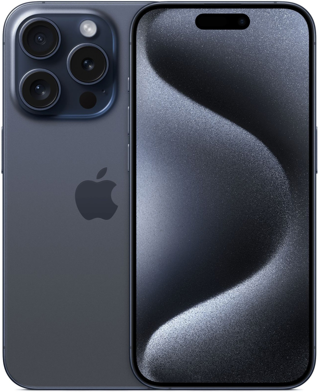 iPhone 15 Pro 256Гб (1 sim + eSIM / 81%) Синий титан - Б/У ★★★☆☆