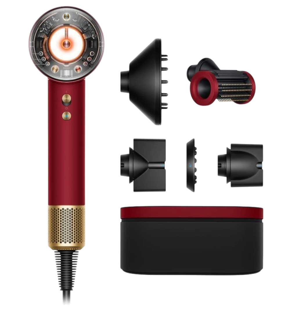 Фен Dyson Supersonic Nural HD16 (Red Velvet/Gold) - Подарочный кейс для хранения