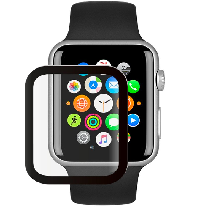 Защитное стекло Samos для Apple Watch 40мм, Черный