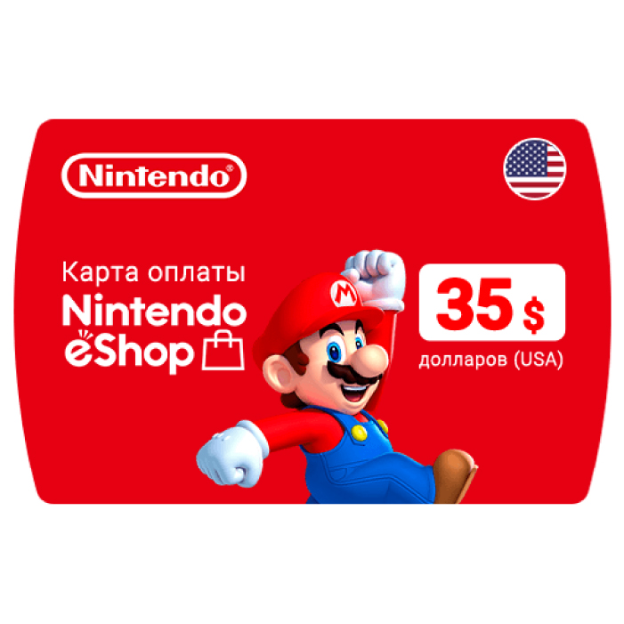 Карта пополнения Nintendo eShop 35$