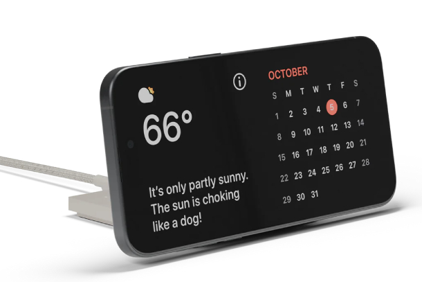 Беспроводное зарядное устройство Native Union Rise Solo Qi2 Wireless Charger, серый