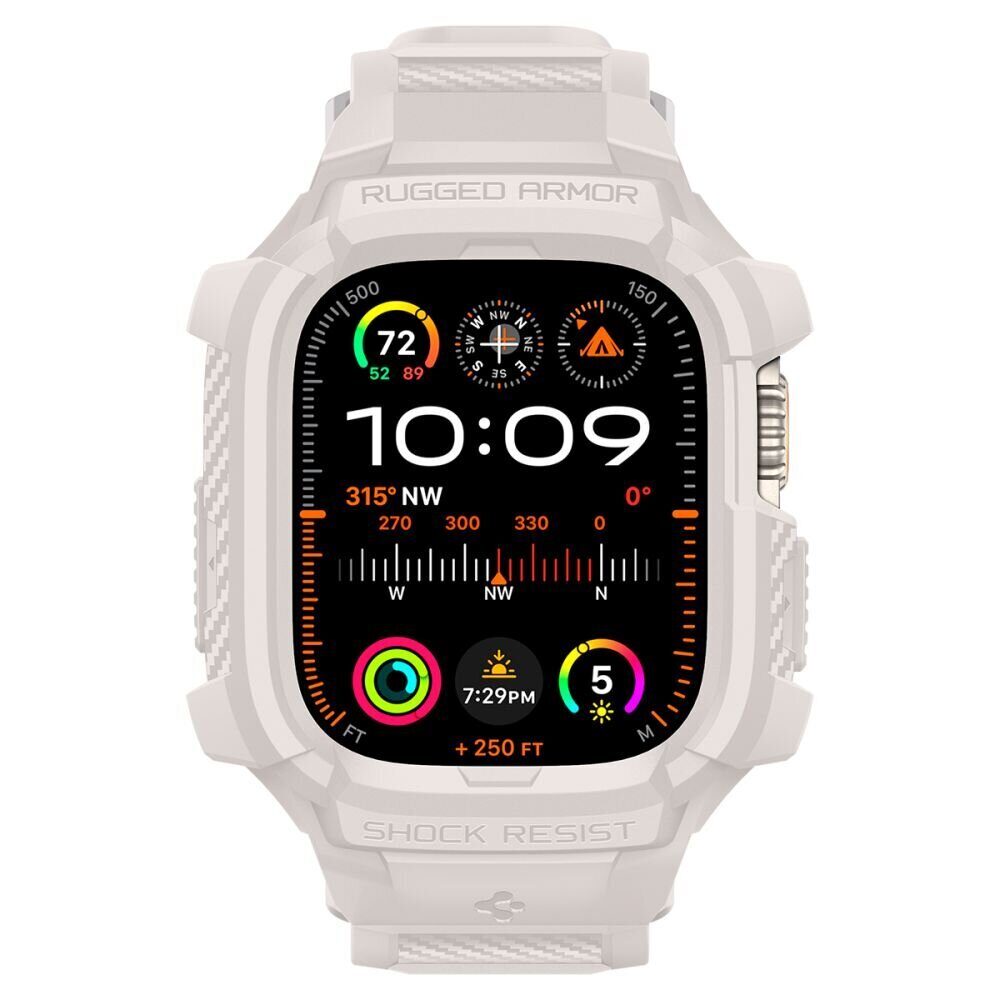Ремешок+защитный чехол SPIGEN RUGGED ARMOR ”PRO” для Apple Watch Ultra 1 / 2 (49 мм),  Бежевый