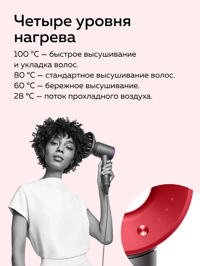 Фен для волос Super Hair Dryer с 5 насадками в 