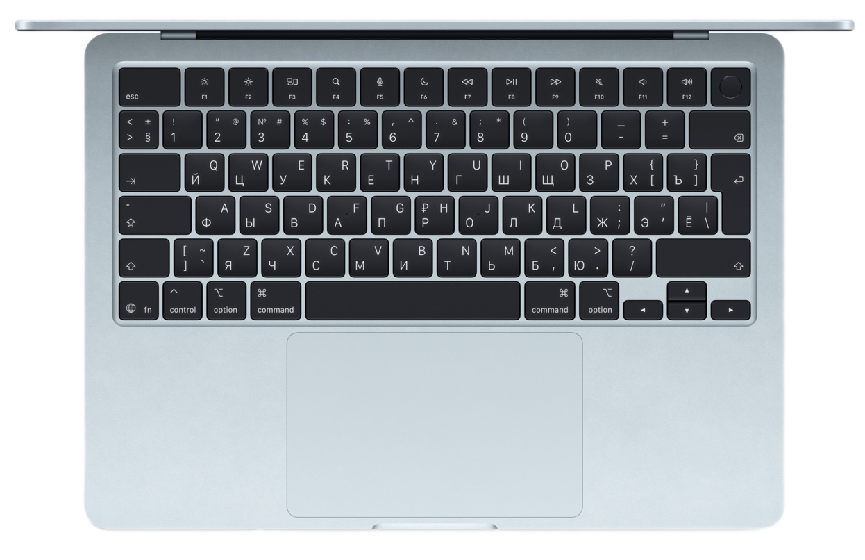 Ноутбук Apple MacBook Air 13" (Early 2026) MDHJ4 (10C CPU/10C GPU/M5/16Гб/1Тб SSD) Небесно-голубой